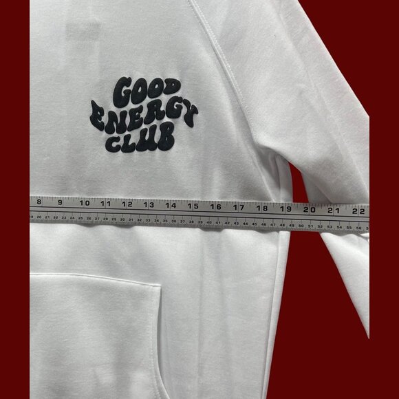 Rue 21 - Men's Long Sleeve Hooded Sweatshirt - White - Small - Picture 3 of 15